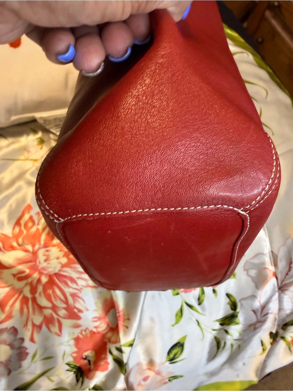 Coach Soho Legacy Red Leather Duffle Shoulder Bag | Vintage Coach - Picture 14 of 14